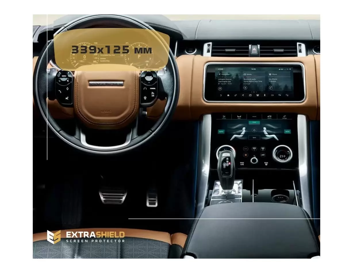 Land Rover RR Sport (L494) 2012 - Present Digital Speedometer Protection d'écran Résiste aux rayures HD transparent - 1 - habill
