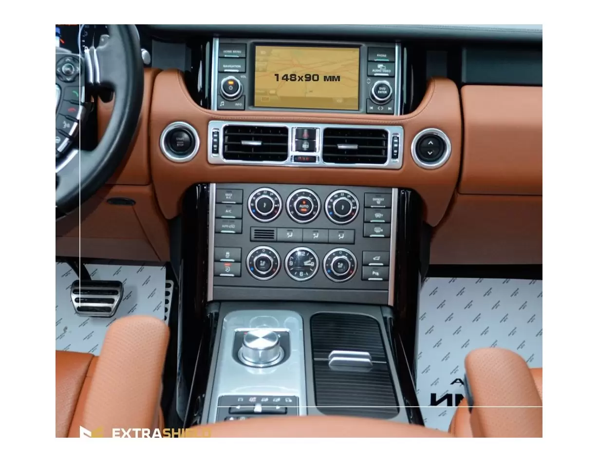 Land Rover RR Sport (L494) 2014 - 2019 Multimedia 8" HD transparant navigatiebeschermglas