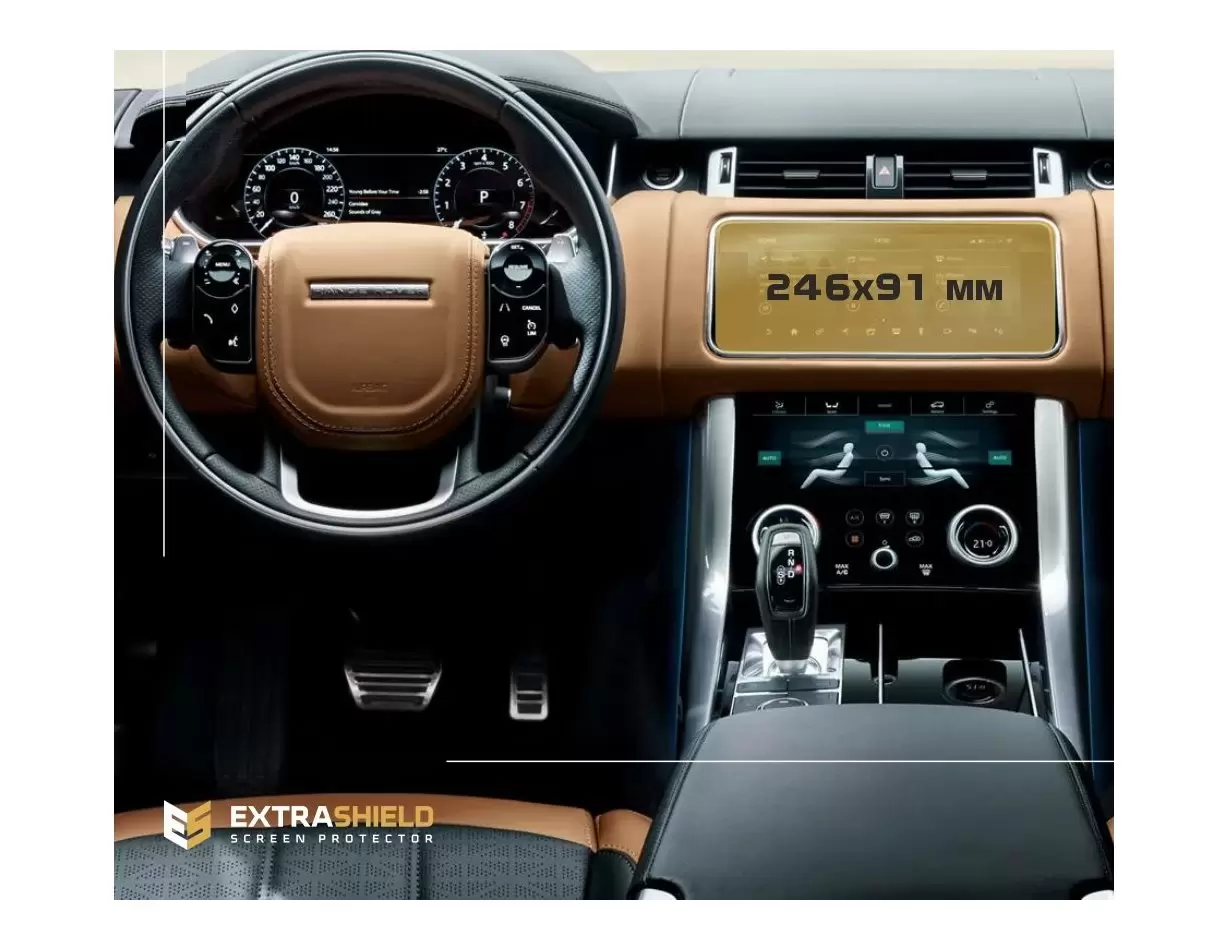 Land Rover RR Sport (L494) 2017 - Present Multimedia HD transparant navigatiebeschermglas