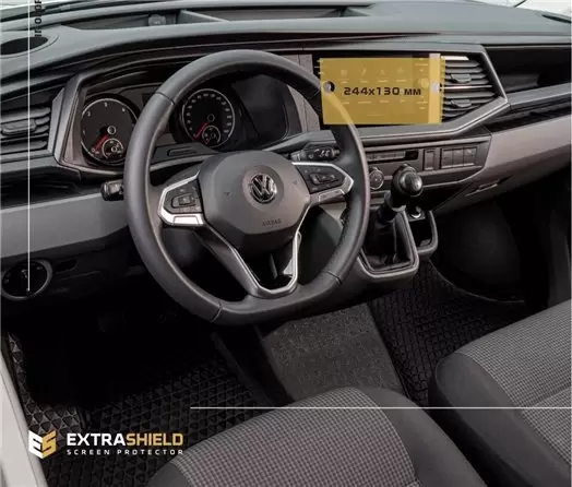 Volkswagen Transporter 6.1 2015 - 2019 Multimedia Composition Color 6,5" HD transparant navigatiebeschermglas