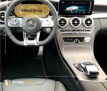 Mercedes-Benz C-class (W205) 2018 - Present Digital Speedometer 10,25" ExtraShield Screeen Protector