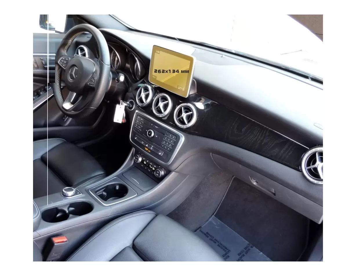 Mercedes-Benz CLA (X117/C117/X117) 2016 - 2019 Multimedia 8" HD transparant navigatiebeschermglas