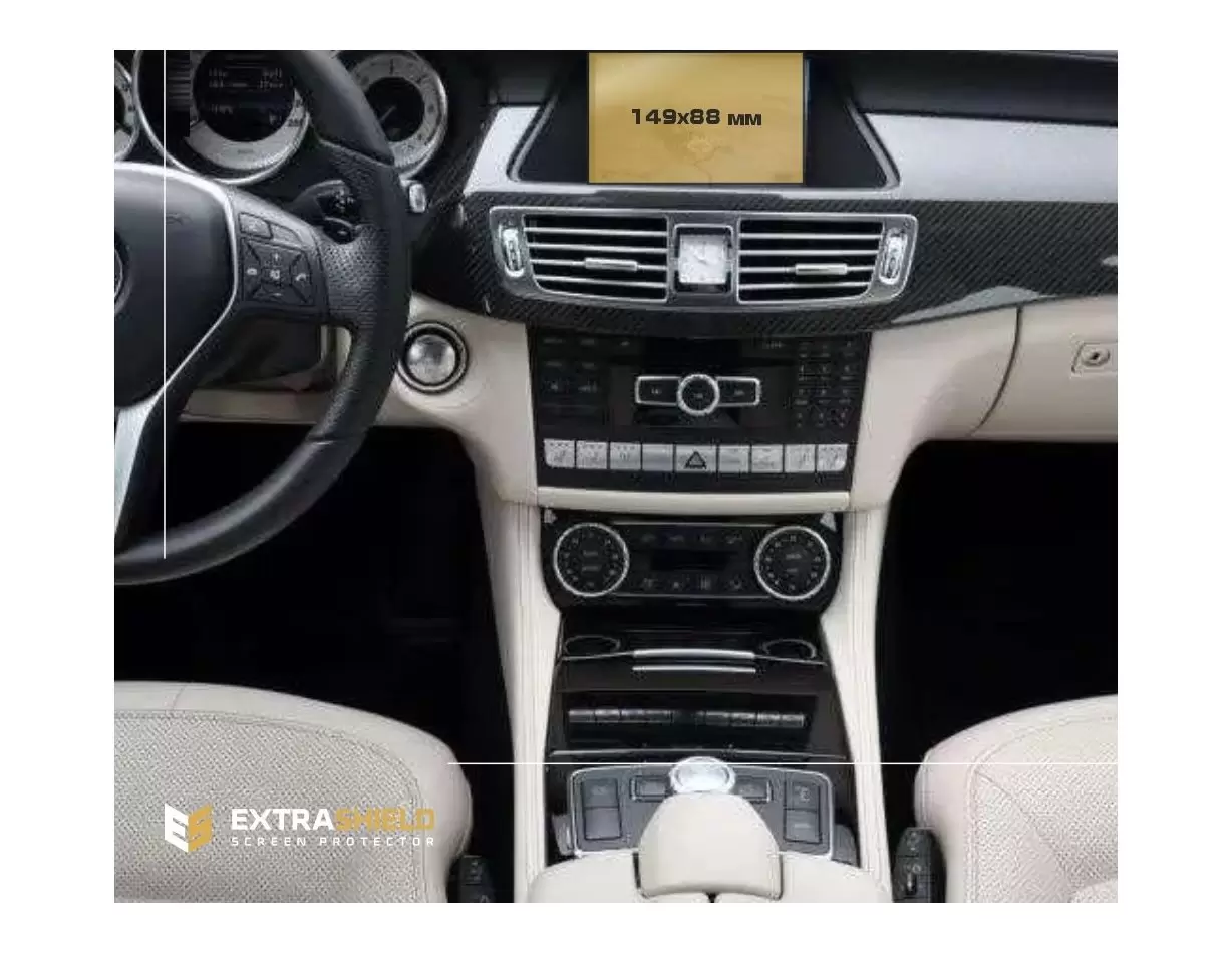 Mercedes-Benz CLS (C218/X218) 2010-2014 Multimedia 5,8" ExtraShield Screeen Protector
