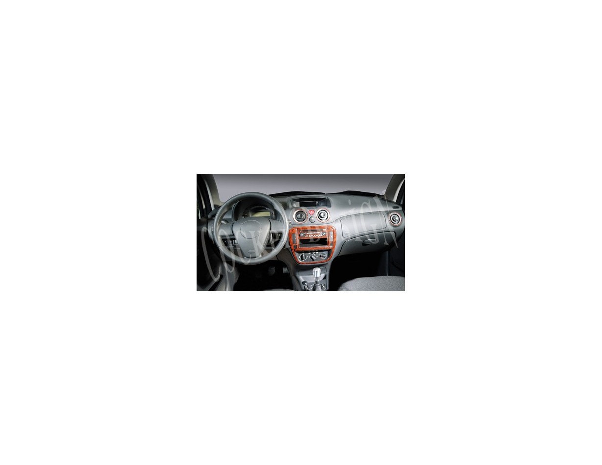 Citroen C2-C3 04-09 Kit la décoration du tableau de bord 11-Pièce - 1 - habillage decor de tableau de bord