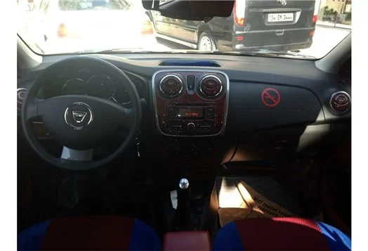 Dacia Dokker 01.2013 3M 3D Interior Dashboard Trim Kit Dash Trim Dekor 21-Parts