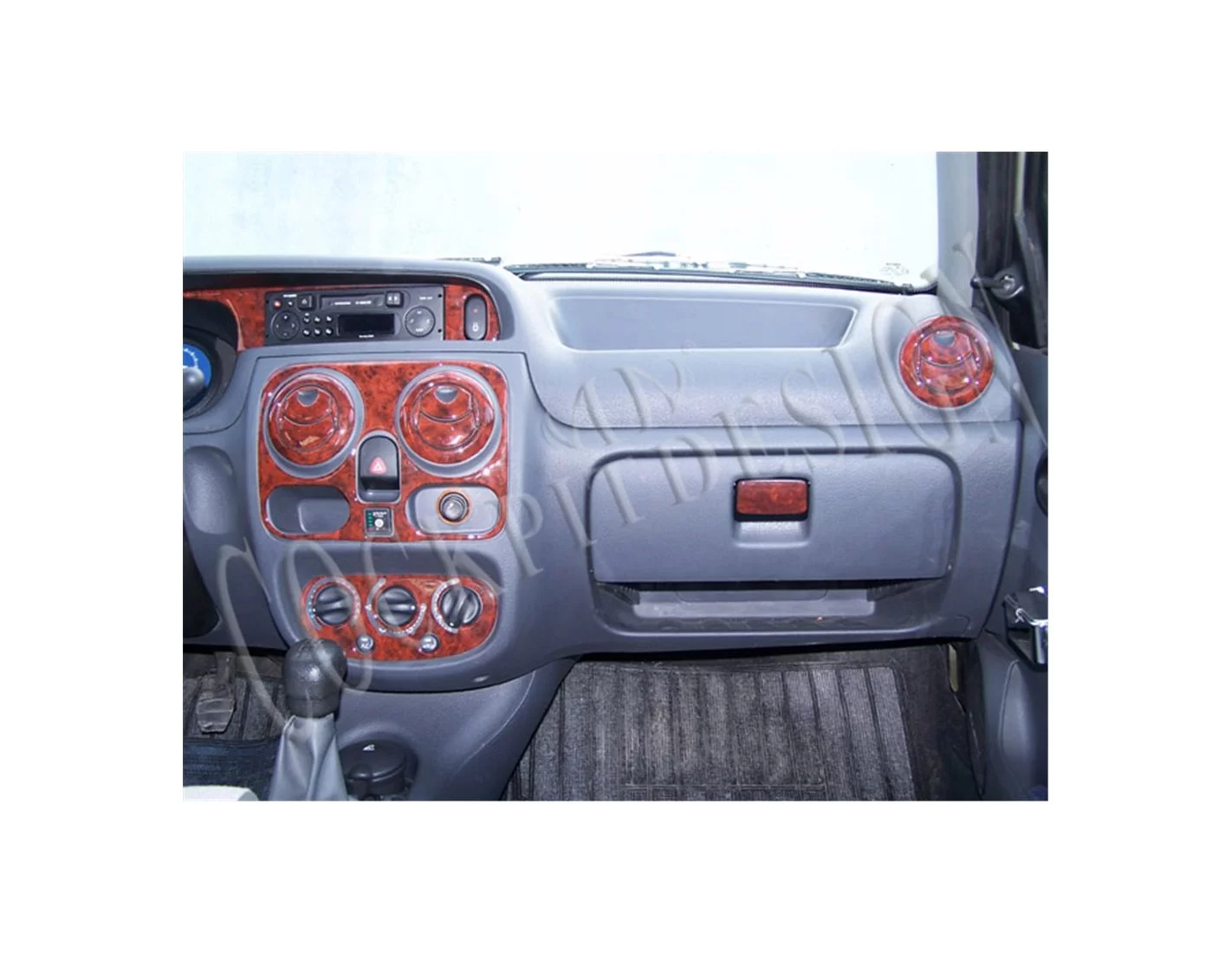 Dacia Solenza 04.2004 Kit Rivestimento Cruscotto all'interno del veicolo Cruscotti personalizzati 27-Decori