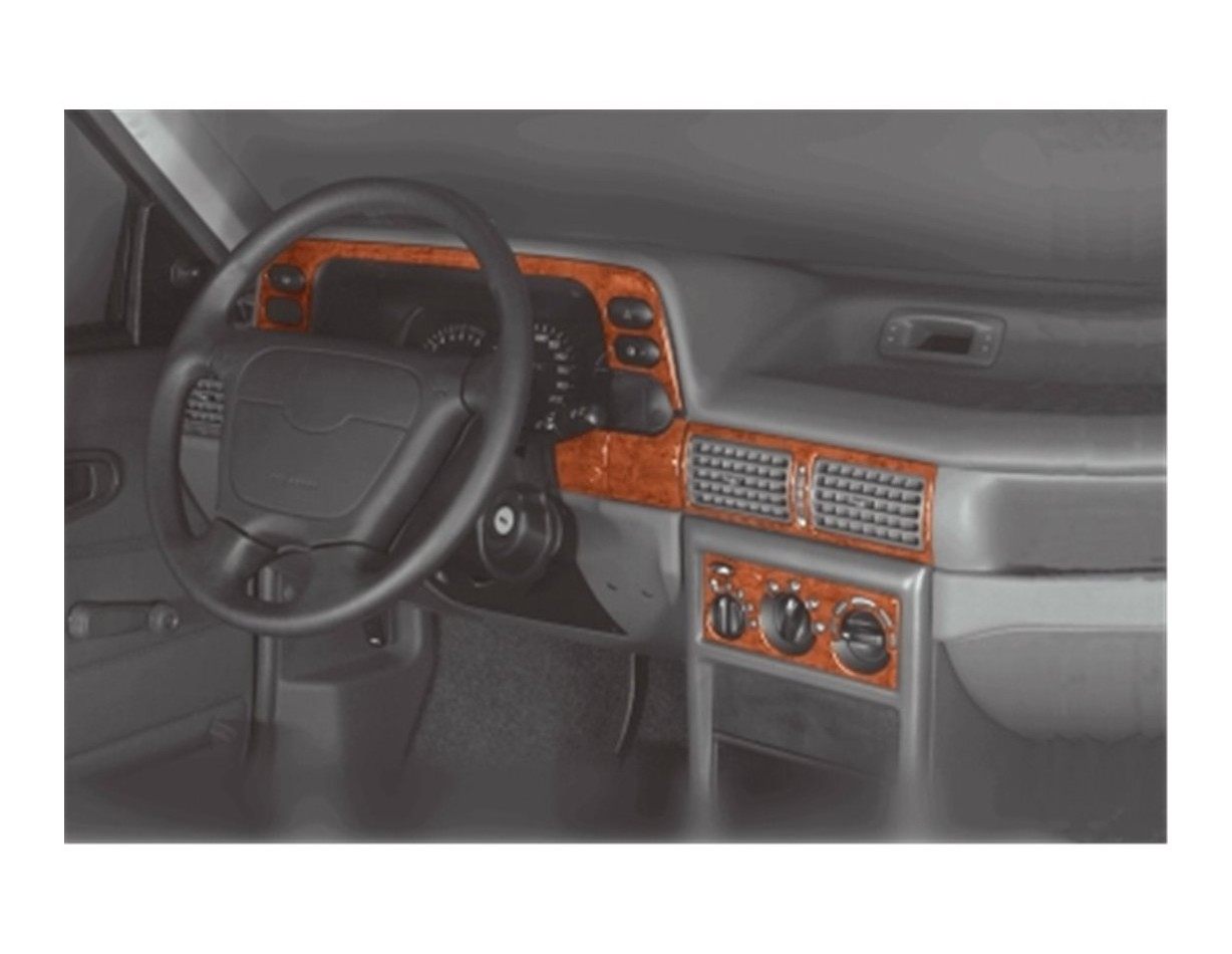 Daewoo Cielo-Nexia 02.95-05.97 3M 3D Interior Dashboard Trim Kit Dash Trim Dekor 16-Parts