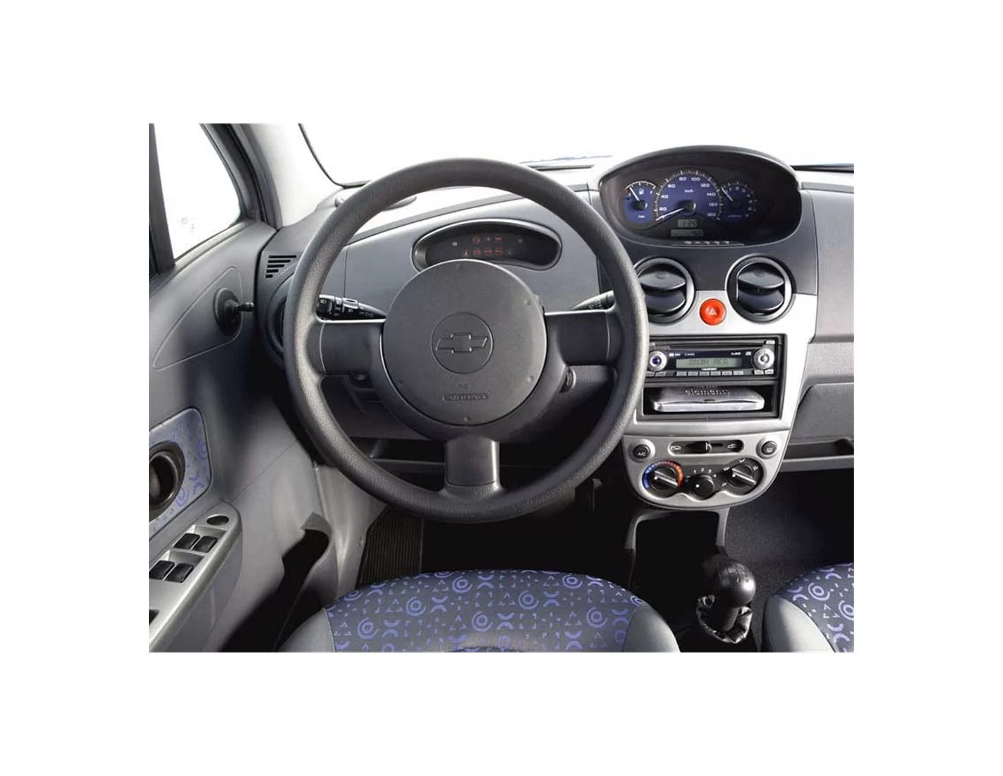 Daewoo Matiz 01.2005 3D Inleg dashboard Interieurset aansluitend en pasgemaakt op he 13 -Teile