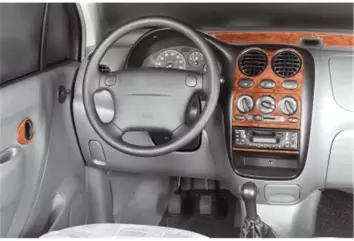 Daewoo Matiz 08.98-01.05 3M 3D Interior Dashboard Trim Kit Dash Trim Dekor 11-Parts