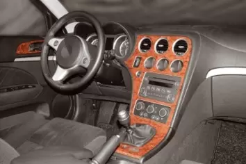 Alfa Romeo 159 09.2005 Inleg dashboard Interieurset aansluitend en pasgemaakt op he 8-Teile
