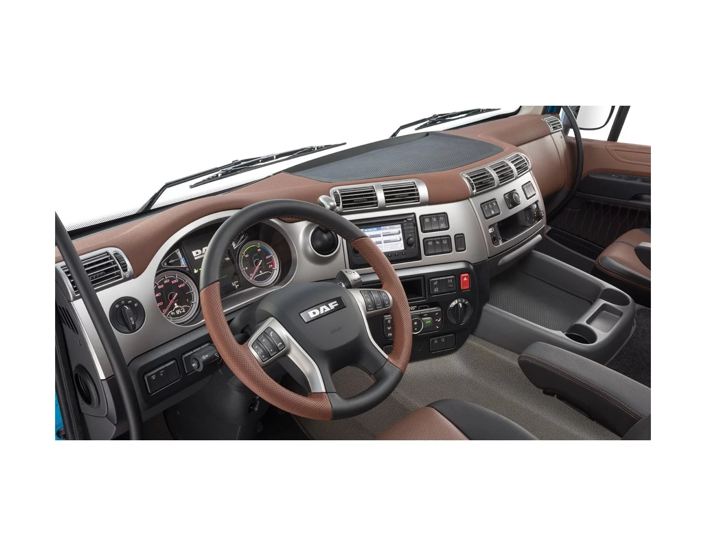 Daf CF 2014 3D Inleg dashboard Interieurset aansluitend en pasgemaakt op he -Teile