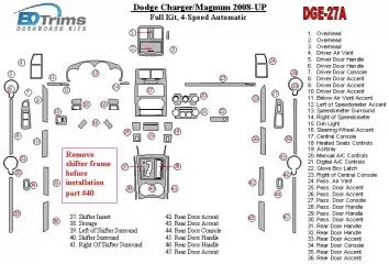 Dodge Charger 2008-UP Full Set BD Interieur Dashboard Bekleding Volhouder