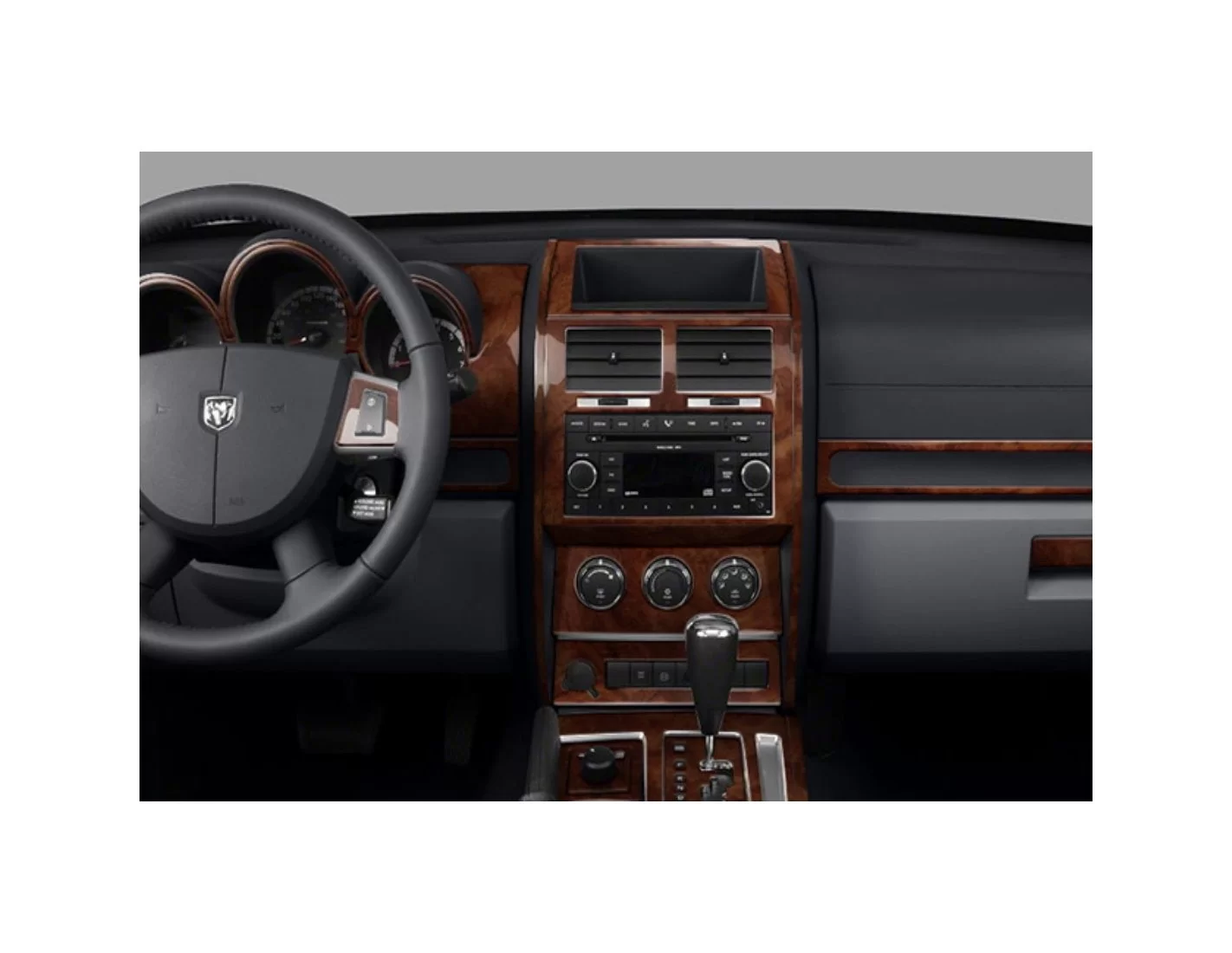 Dodge Nitro 2007-2012 3M 3D Interior Dashboard Trim Kit Dash Trim Dekor 74-Parts