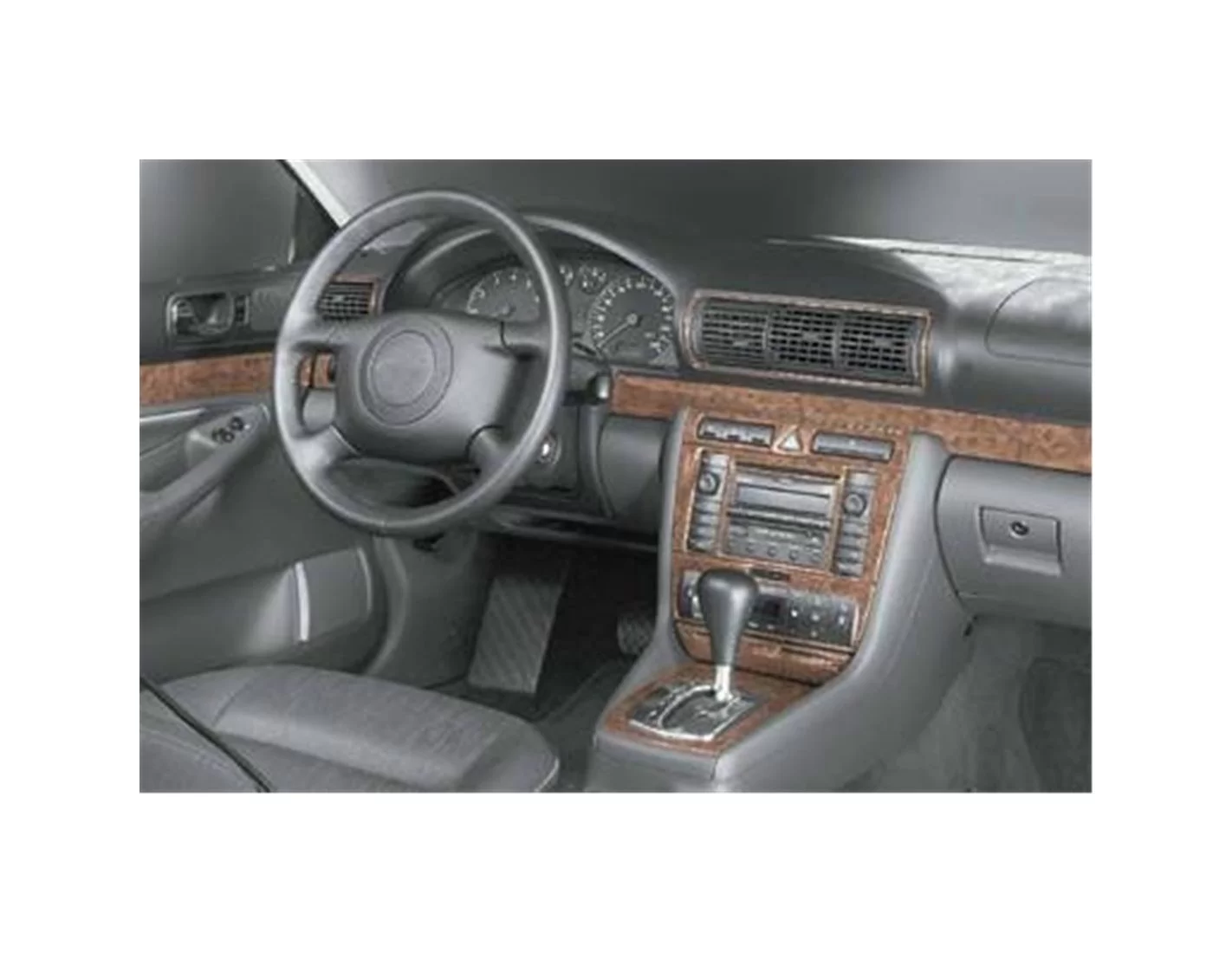 Audi A4 B5 Typ 8D 06.99-10.00 3M 3D Interior Dashboard Trim Kit Dash Trim Dekor 9-Parts