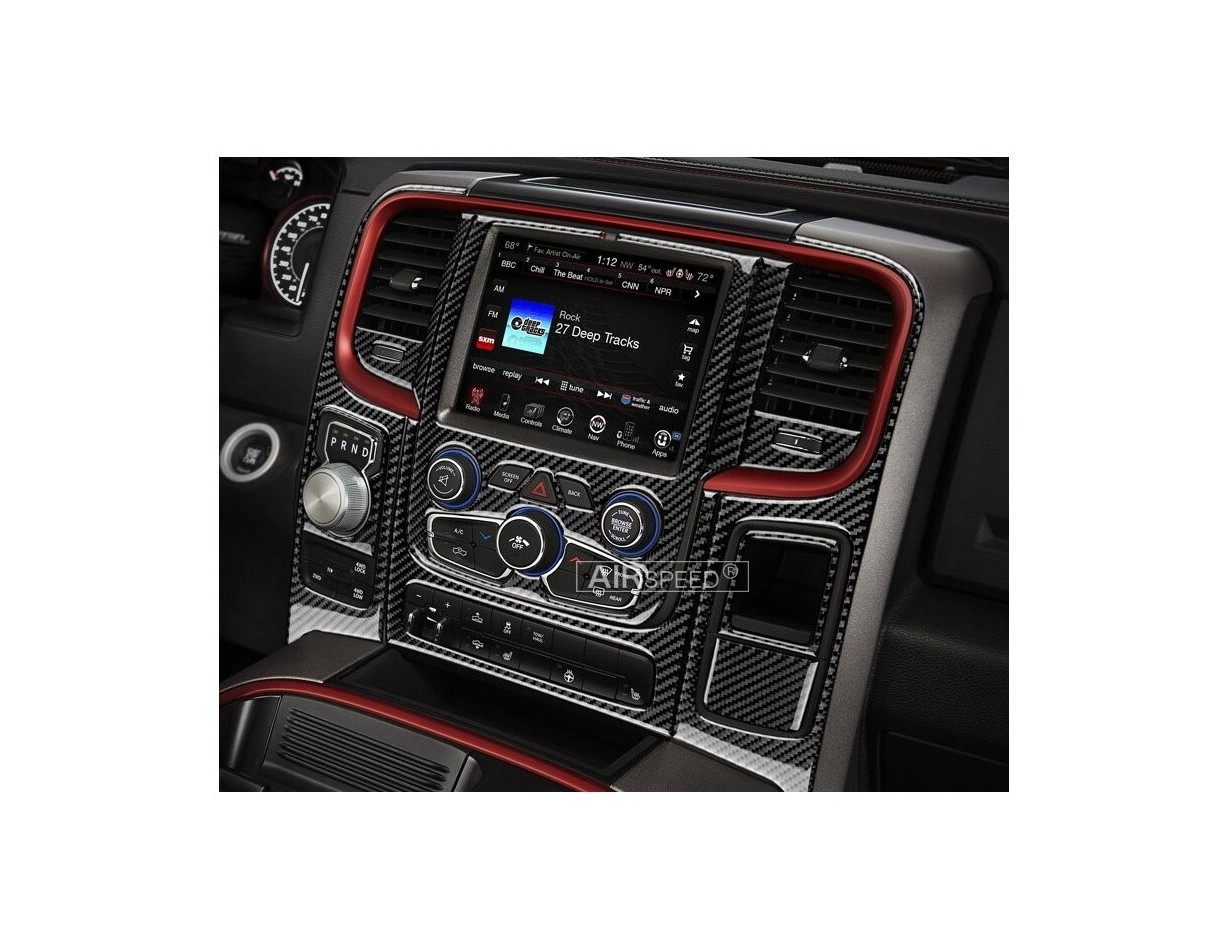 Dodge Ram 2016-2018 Interieur Dashboard Bekleding Volhouder touch Screen Display, With Front Bucket Seats, 65 Pcs.