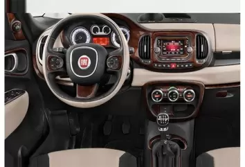 Fiat 500L 2012–2018 3D Inleg dashboard Interieurset aansluitend en pasgemaakt op he 39 -Teile