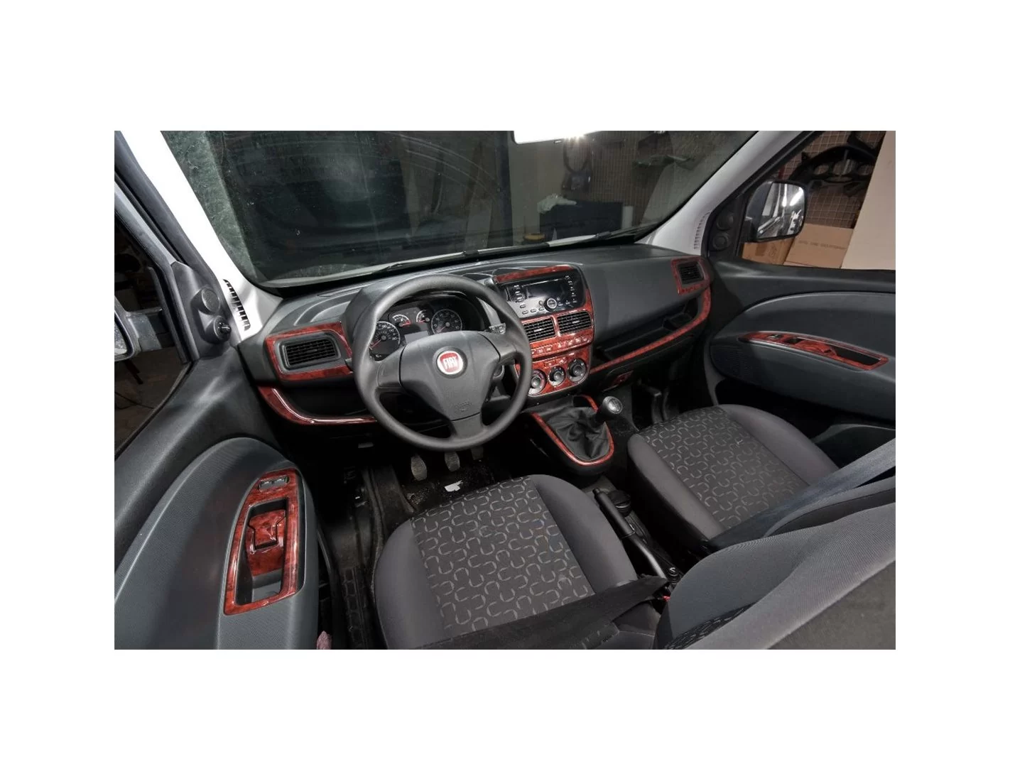 Fiat Doblo 09.2009 3M 3D Interior Dashboard Trim Kit Dash Trim Dekor 27-Parts