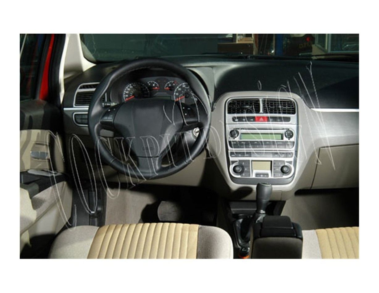 Fiat Grande Punto 08.2005 Kit Rivestimento Cruscotto all'interno del veicolo Cruscotti personalizzati 16-Decori