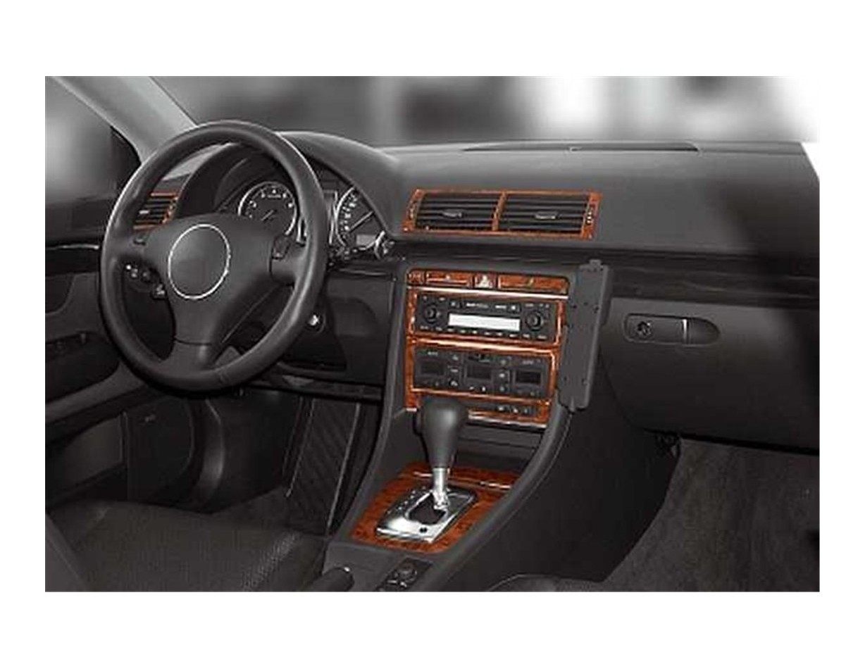 Audi A4 B6 Typ 8E-8H 10.2000 Mittelkonsole Armaturendekor Cockpit Dekor 11-Teilige - 1- Cockpit Dekor Innenraum