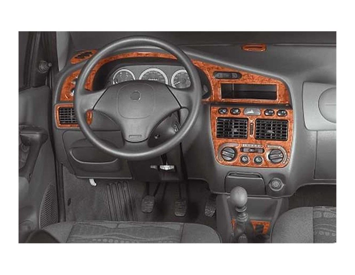 Fiat Palio Weekend 01.98-03.02 3M 3D Interior Dashboard Trim Kit Dash Trim Dekor 12-Parts