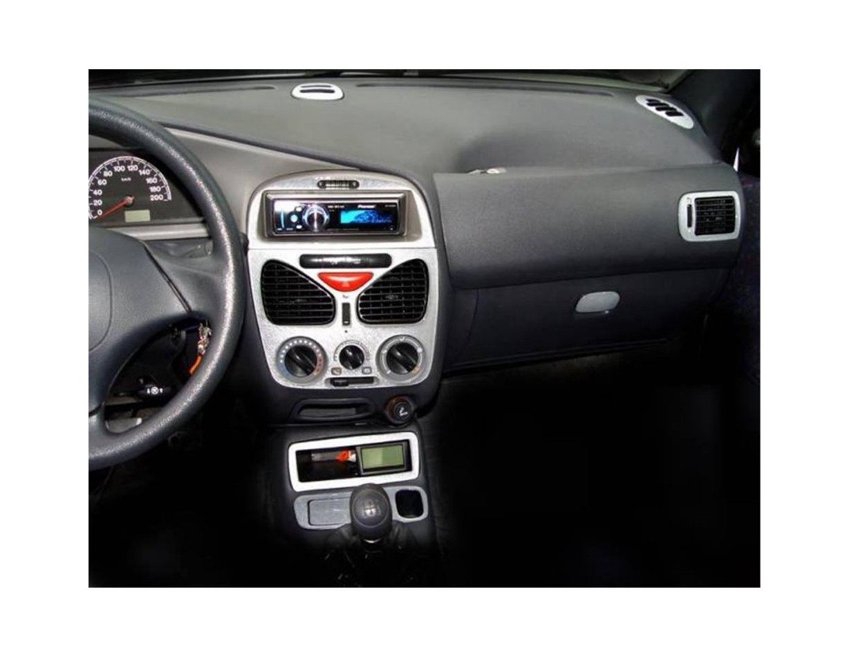 Fiat Palio-Albea-Strada 04.02-06.05 3M 3D Interior Dashboard Trim Kit Dash Trim Dekor 18-Parts