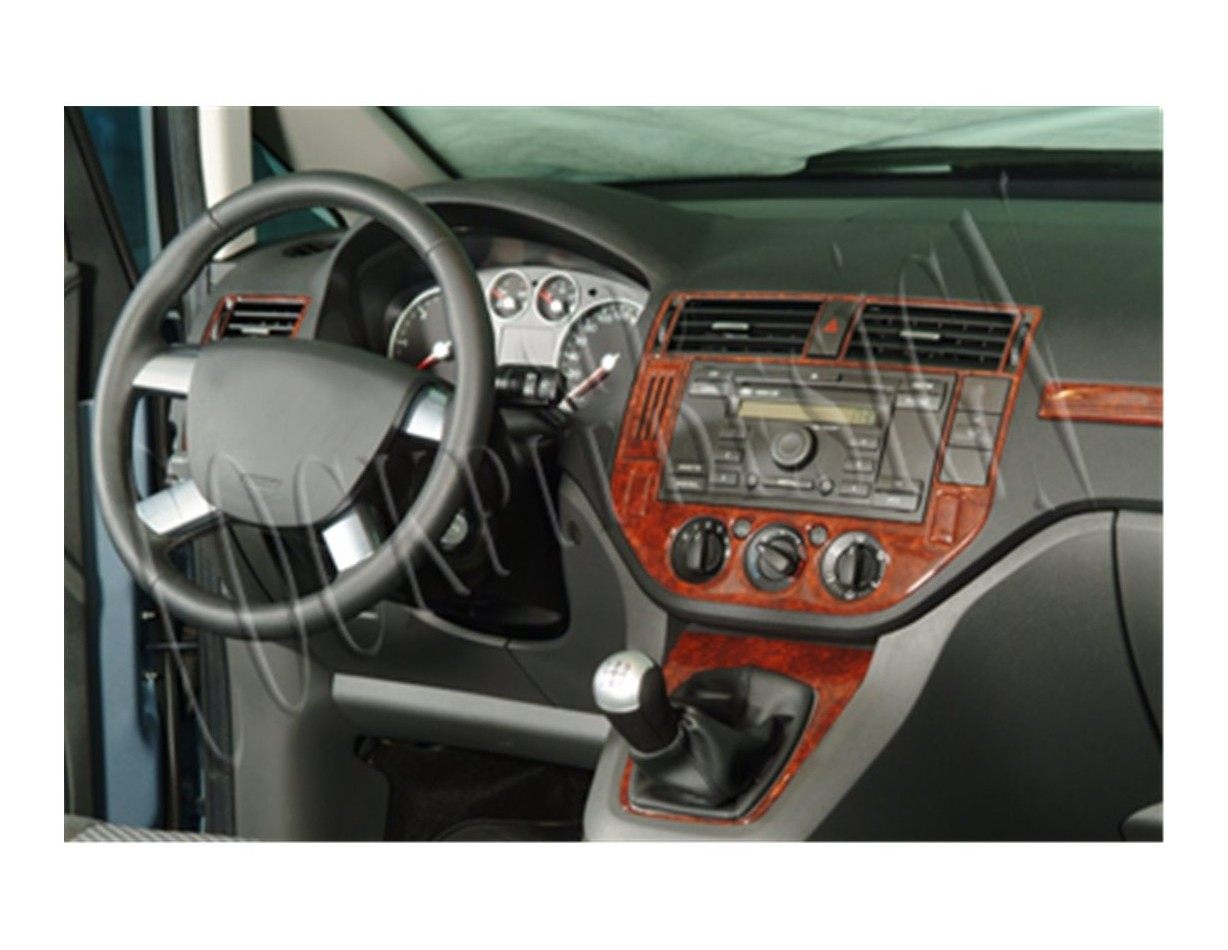 Ford C Max 04-10 Mittelkonsole Armaturendekor Cockpit Dekor 12-Teilige - 1- Cockpit Dekor Innenraum