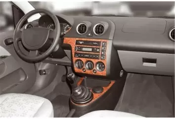 Ford Fiesta 03.02-08.05 3M 3D Interior Dashboard Trim Kit Dash Trim Dekor 7-Parts