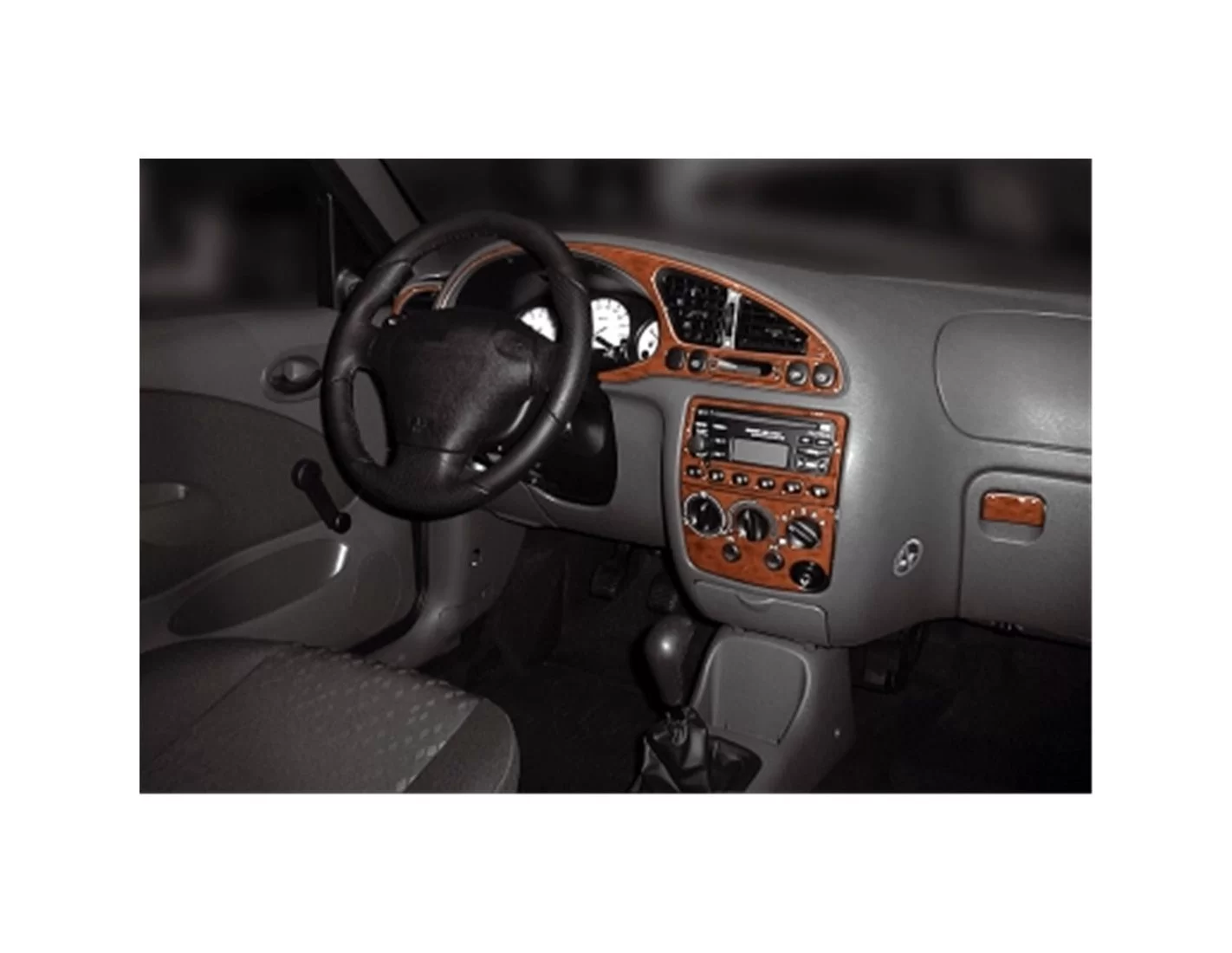 Ford Fiesta 08.99-02.02 3M 3D Interior Dashboard Trim Kit Dash Trim Dekor 13-Parts