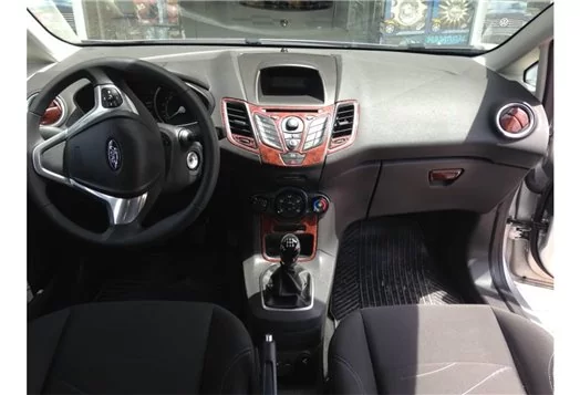 Ford Fiesta 10.2010 3D Inleg dashboard Interieurset aansluitend en pasgemaakt op he 22 -Teile