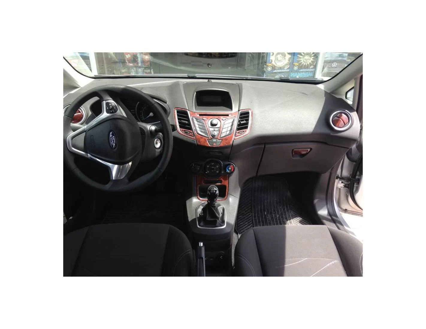 Ford Fiesta 10.2010 Kit Rivestimento Cruscotto all'interno del veicolo Cruscotti personalizzati 22-Decori