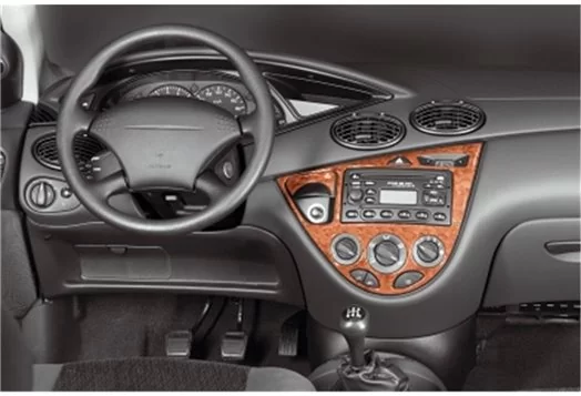Ford Focus 09.98-08.04 3M 3D Interior Dashboard Trim Kit Dash Trim Dekor 7-Parts