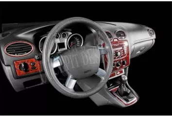 Ford Focus 10.2010 3M 3D Interior Dashboard Trim Kit Dash Trim Dekor 19-Parts