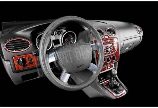 Ford Focus 10.2010 3M 3D Interior Dashboard Trim Kit Dash Trim Dekor 19-Parts
