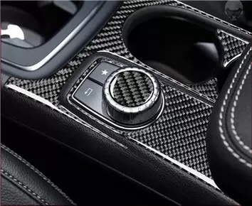 Mercedes-Benz CLA-Class 2014-2017 3D Interior Dashboard Trim Kit Dash Trim Dekor 46-Parts