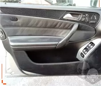 Mercedes C-Class W203 05.2005 Mascherine sagomate per rivestimento cruscotti 13-Decori