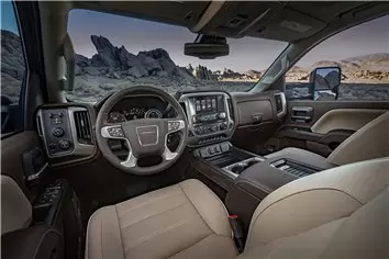 GMC Sierra 2014-2018 Kit la décoration du tableau de bord 68 Pièce - 2 - habillage decor de tableau de bord