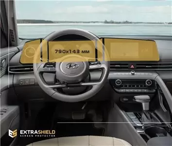 Hyundai Creta 2020 - Present Multimedia 10,25" HD transparant navigatiebeschermglas