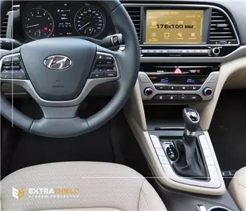 Hyundai Creta 2019 - ?.? Multimedia 8" Protection d'écran Résiste aux rayures HD transparent - 1 - habillage decor de tableau de