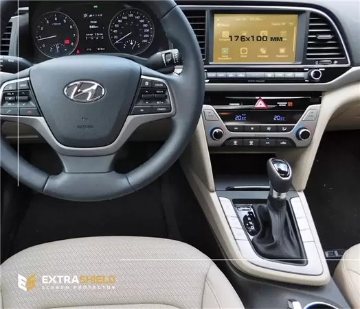 Hyundai Creta 2019 - ?.? Multimedia 8" HD transparant navigatiebeschermglas