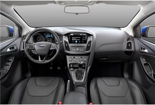 Ford Focus 2015-2017 3D Inleg dashboard Interieurset aansluitend en pasgemaakt op he 16-Teile