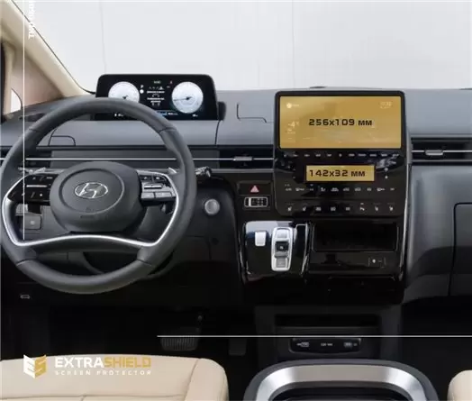 Hyundai Sonata 2019 - Present Digital Speedometer 12,3" HD transparant navigatiebeschermglas