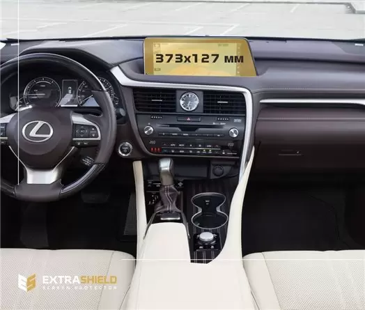 Lexus RX 2015 - 2019 Multimedia 12,3" Protection d'écran Résiste aux rayures HD transparent - 1 - habillage decor de tableau de 