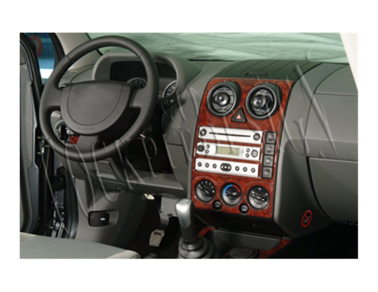 Ford Fusion 06.02 - 08.05 Kit Rivestimento Cruscotto all'interno del veicolo Cruscotti personalizzati 5-Decori