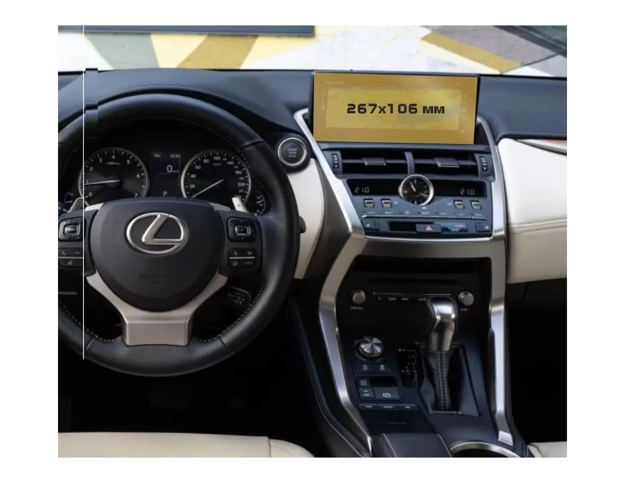 Lexus NX 2014 - Present Multimedia 10,3" ExtraShield Screeen Protector
