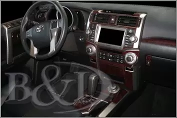 Toyota 4Runner 2014 Inleg dashboard Interieurset aansluitend en pasgemaakt 40 Delen