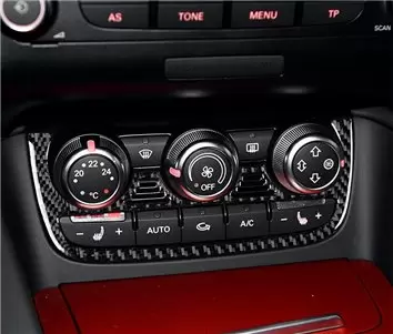 Audi TT 2008-2014-Coupe 3D Interior Dashboard Trim Kit Dash Trim Dekor 20-Parts