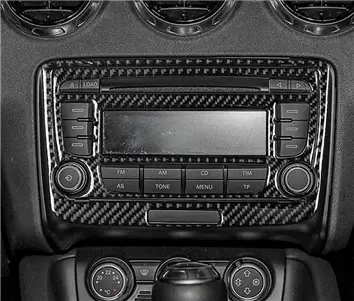Audi TT 2008-2014-Roadster 3D Interior Dashboard Trim Kit Dash Trim Dekor 20-Parts