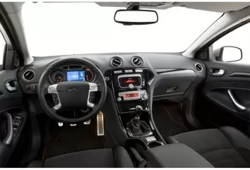 Ford Mondeo 01.08-12.11 3M 3D Interior Dashboard Trim Kit Dash Trim Dekor 18-Parts