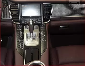 Porsche Panamera 2009-2015 3D Interior Dashboard Trim Kit Dash Trim Dekor 22-Parts