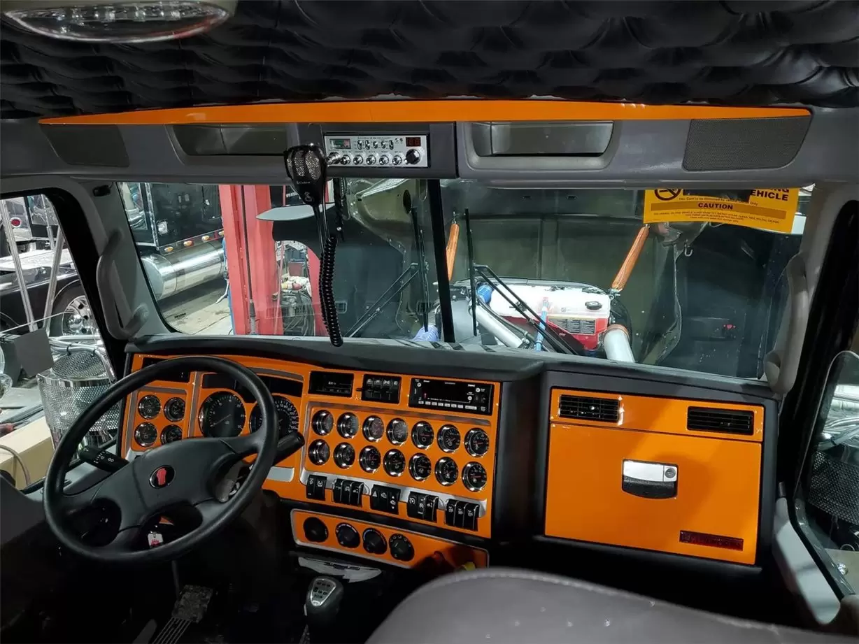 Kenworth W900 2019–2022 Innenausstattung Dash Trim Kit Kombipaket - 1- Cockpit Dekor Innenraum